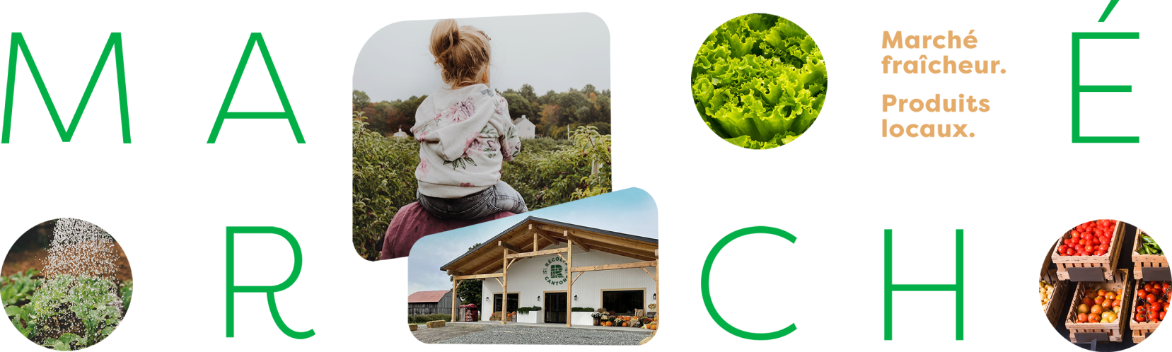 Marché fraîcheur. Produits locaux.